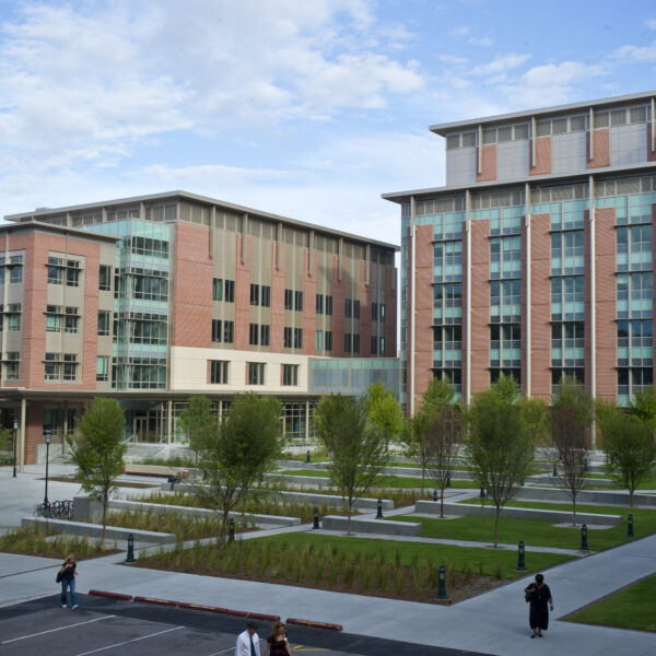 The exterior of large medical buildings in the Charleston region.